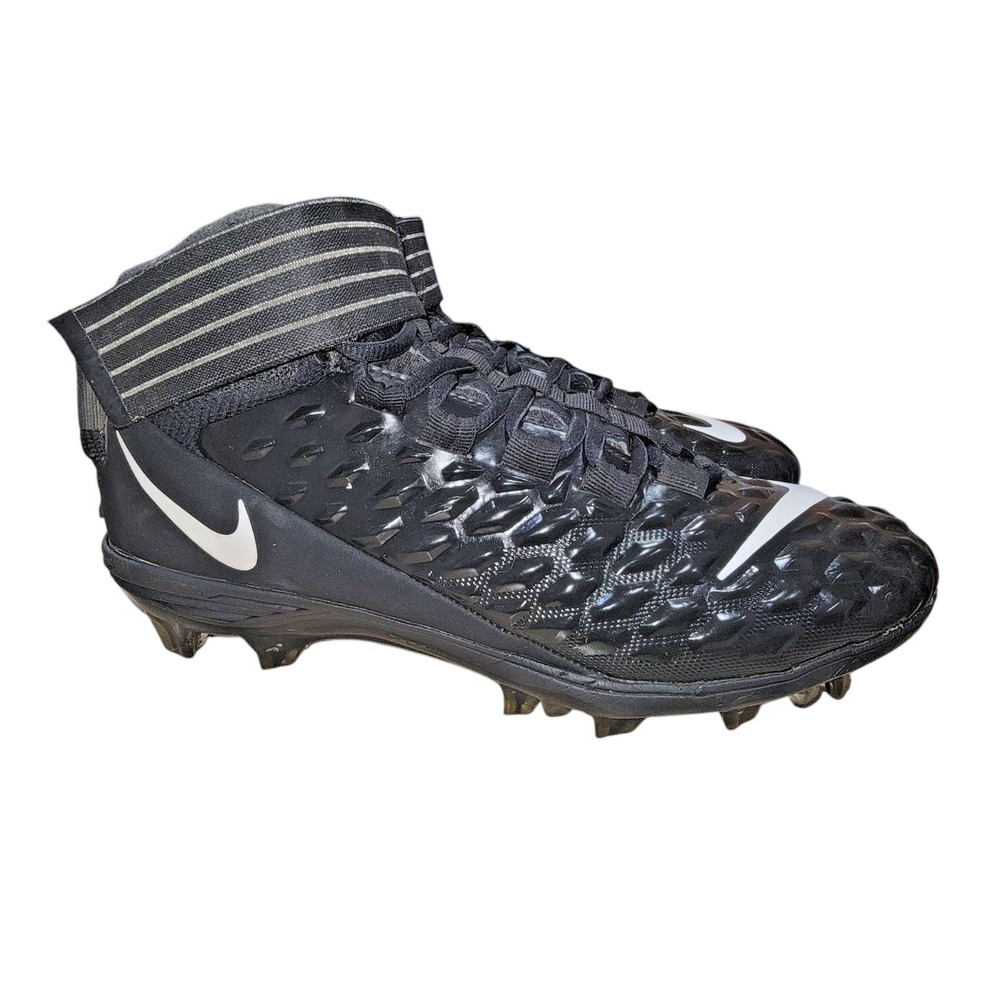 Nike Force Savage Pro 2 Football Cleats Mens Sz 9.5 WIDE Black White CD9250-001